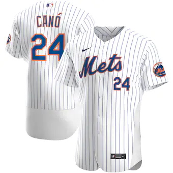 mens nike robinson cano white new york mets home authentic 